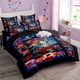 thumbnail image 1 of Juego de cama de tres piezas Stranger Things Ropa de cama suave y cómoda, dos fundas de almohada y una funda de edredón Regalo de Navidad para niños adultos, 1 of 8