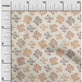 thumbnail image 2 of oneOone Georgette Viscose Light Yellow Fabric Text Craft Projects Decor Fabric Printed By The Yard 42 Inch Wide, 2 of 5