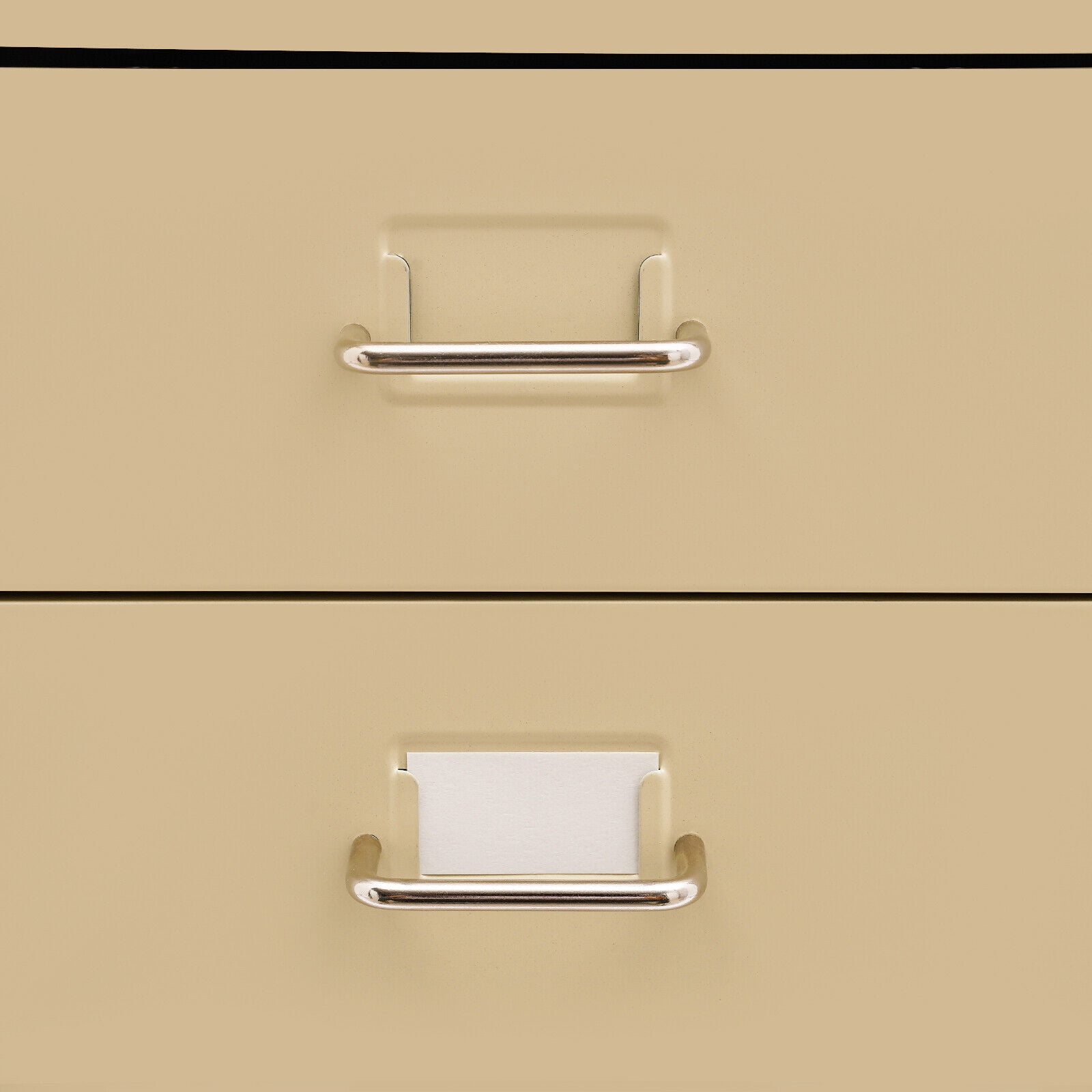 Beige Metal File Storage Cabinet, Storage Cabinet with 5 Drawers, 5-Drawer Storage Cabinet with Wheels