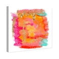 thumbnail image 2 of Wynwood Studio Abstract Wall Art Canvas Prints 'New Yorker in Spring' Home Décor, 16" x 16", Orange, Pink, 2 of 5