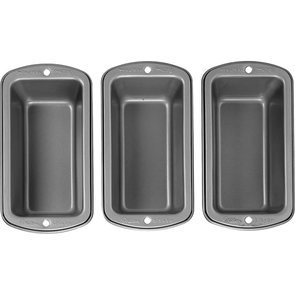 Wilton Recipe Right Non-Stick Mini Loaf Pan Set, 3 piezas Wilton Wilton