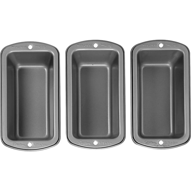Wilton Recipe Right Non-Stick Mini Loaf Pan Set, 3 piezas Wilton Wilton