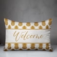 thumbnail image 3 of Creative Products Welcome Yellow Pineapples Print 14x20 Indoor / Outdoor Pillow, 3 of 3
