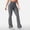 Gray, variant on JFGHDG Women Bootcut Flare Yoga Cargo Leggings High Waisted Tummy Control Multi Side Flap Cargo Pockets Soft Stretch Workout Gym Casual Pants Beige L