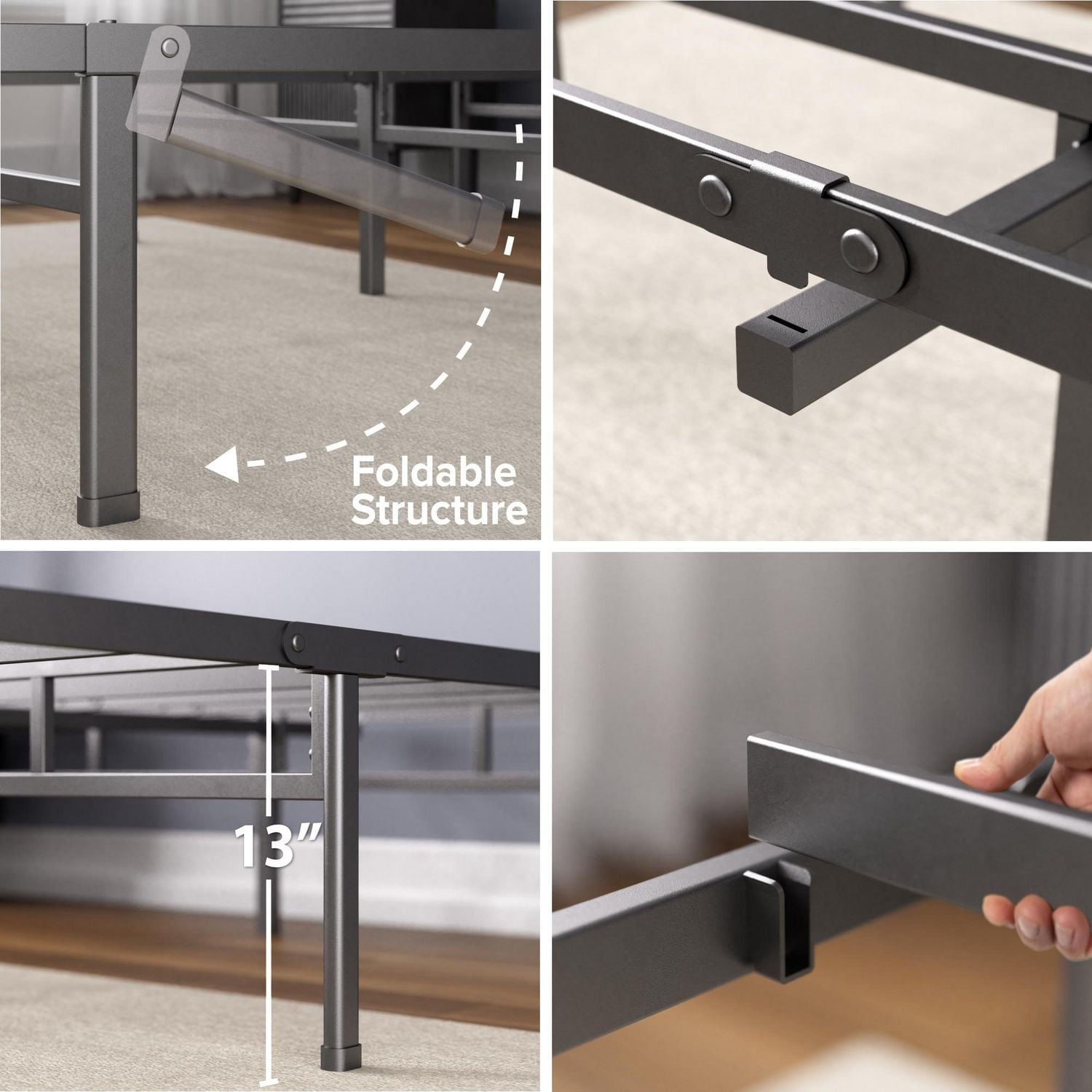 Zinus Justin 14 inch SmartBase® Mattress Foundation Bed Frame