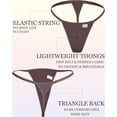thumbnail image 7 of 10 Pack Women's Cotton G-String Thongs, Stretch T-back Tangas Low Rise Hipster Sexy Underwear S-XL, 7 of 7