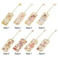 thumbnail image 3 of Stationery Chinese style Retro Pendant Metal Painted Book Clip Brass Bookmark Pagination Mark STYLE 5, 3 of 8