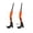 Orange, variant on Halloween Witch Legs Plant Pot Decorations – 2-Pack Floral Planter for Indoor Outdoor, Green