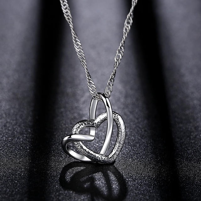 Colgante corazón, collar con colgante en forma de corazón