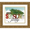 thumbnail image 1 of Longfellow Designs 24x20 Gold Ornate Wood Framed with Double Matting Museum Art Print Titled - To Be Jolly II, 1 of 4