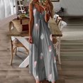 thumbnail image 1 of WILLBEST Vestidos Mujer Verano Casual Sexy sin Mangas Cuello En V Vestido Largo Estampado de Flores Grande, 1 of 3