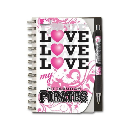 Pittsburgh Pirates 5x7 Notebook and Pen with Heart