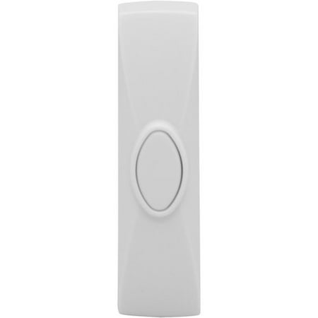 GE Wireless Push Button Door Chime, White