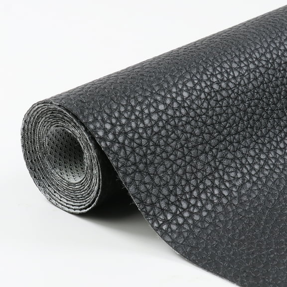 Faux Leather Vinyl Marine Fabric Litchi Texture Scaly Knitting Backed Upholstery Sewing DIY