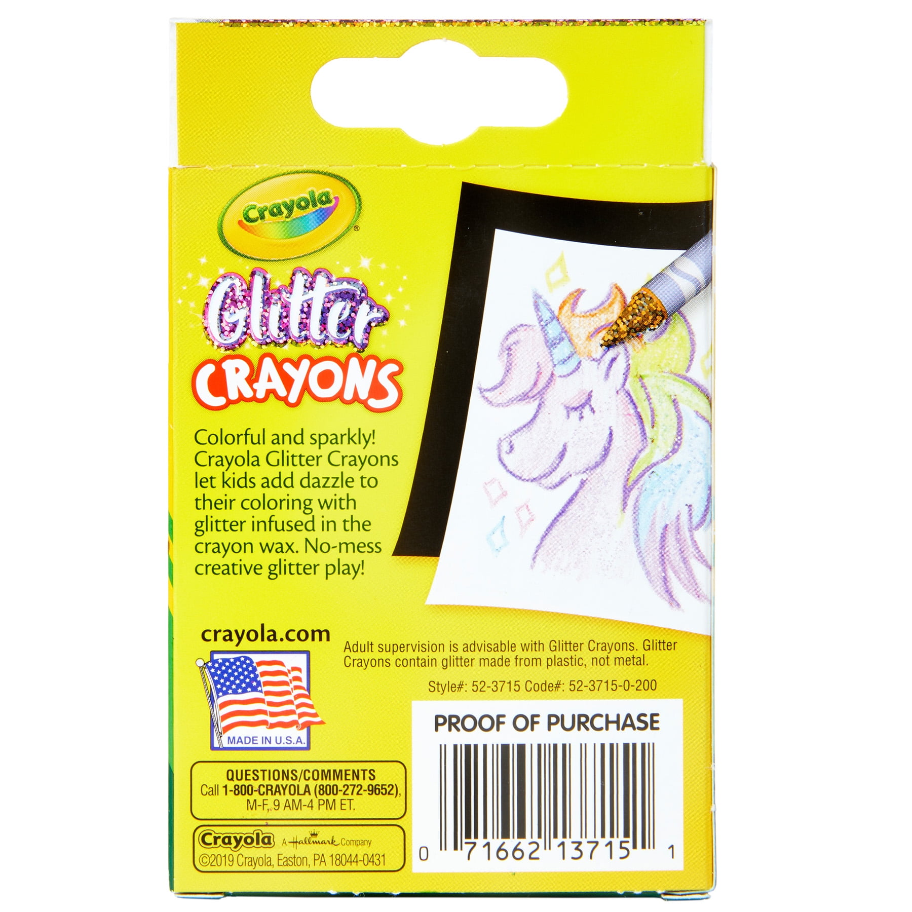 Crayola Glitter Crayons, 24 Per Pack, 6 Packs