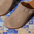 thumbnail image 5 of WMTBSRSW Block Heel Sandals for Women Dressy Heeled Chunky Heel Closed Toe Slip On Walking Slides Summer Casual Clogs Slide Wedge Sandals, 5 of 9