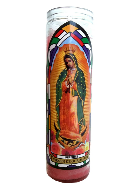 Virgin of Guadalupe (Virgen de Guadalupe) Perfume Devotional Rose-colored Candle