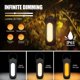 thumbnail image 2 of Luz de camping plegable recargable (negra y gris), luz de camping LED de 10000 mAh con 3 modos de atenuación para tiendas de campaña, picnic al aire libre, senderismo o equipo de apagón interior, 2 of 5