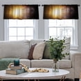 thumbnail image 4 of LALILO Kitchen Curtain Valance Earth And Bright Sun Nasa Sun Rod Pocket Window Curtain 52"x 18" Set of 2, 4 of 5