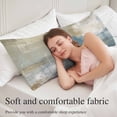 thumbnail image 5 of Blue Grey Beige Long Body Pillow Covers, Abstract Modern Art Oil Painting Soft Breathable Throw Pillow Cases with Invisible Zipper, Decorative Pillowcase Pillows Protectors for Sofa Bed Couch 20"x60", 5 of 9
