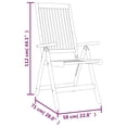 thumbnail image 2 of vidaXL Patio Folding Chairs Camping Garden Lawn Chair Solid Wood Eucalyptus, 2 of 5