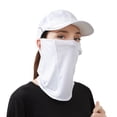 thumbnail image 3 of ibiyuan Balaclava Mask Unisex Ear Hanging Sun Scarf Lightweight Breathable UV Shield Multifunctional Outdoor Gear for Riding Hiking Fishing and Sun Hat Matching, 3 of 3