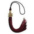 thumbnail image 3 of Endea Graduation Black/Cardinal Mixed Color Graduation Tassel with Gold Date Drop, 3 of 11
