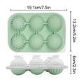 thumbnail image 2 of Silicone Ice Cube Mold, Food Grade Silicone Whiskey Ice Maker with Spherical and Angular Ice Cubes, Easy Release Ice Tray for Household and Cocktail Use, 2 of 6