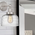 thumbnail image 2 of 616-1W-SN-G713 Innovations Lighting Bell - 1 Light Wall Sconce In Industrial Style-10 Inches Tall and 6.5 Inches Wide-Brushed Satin Nickel, 2 of 3