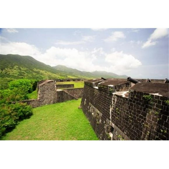 Posterazzi PDDCA32GJO0123 Brimstone Hill Fortress Built 1690-1790 St Kitts Caribbean Poster Print by Greg Johnston - 26 x 18 in.