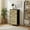 Color-2, variant on 4 Drawer Vertical Storage Dresser Colorful floral Plants ornament Decorative flowers with Wood Top Fabric Pull Drawers