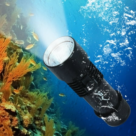 TFCFL LED Compact Bright Diving Torch Dive Light Submersible Flashlight Lamp USB