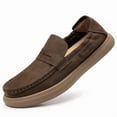 thumbnail image 3 of Men's Casual Loafers Slip On Leather Shoes Comfortable Lightweight Driving Shoes Male Moccasins Classic Penny Loafer Flats Boat Shoes Outdoor Walking Shoes, 3 of 13