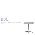 thumbnail image 4 of Emma + Oliver 27.5" Round Aluminum Indoor-Outdoor Table, 4 of 9