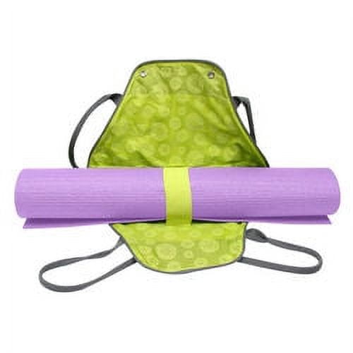 Gaiam On-The-Go Yoga Mat Carrier, Citron Storm