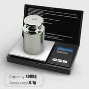Smart Weigh Digital Pocket Gram Scale,1000g-0.1g Digital Gram Scale, Jewelry Scale, Food Scale, Kitchen Scale Black, Battery Included