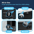 thumbnail image 5 of Baby Proof Me Child Proof Oven Lock, Heat-Resistant Child Safety Lock for Oven Door, White, 1-Pack, 5 of 6