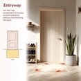 thumbnail image 3 of ODIKA 6'x9' Machine Washable Non-Slip Area Rug, Peach Kissed Modern Floral Accent Artistic Design High Traffic Rug, Beige, 42375, 3 of 7