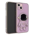 thumbnail image 1 of Cute Astronaut Stand Phone Case For Iphone 13 12 Pro Max Plating Silicone Cover, 1 of 1
