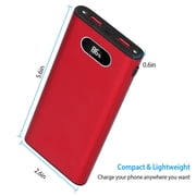 iNova Portable 20000mAh Power Bank, 22.5W Super Fast Charging with LED Display Flashlight, Fast Charger External Battery Pack, Fit for iPhone iPad Samsung(Black)