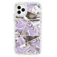 thumbnail image 6 of Casetego for iPhone 11 Pro Max Case,Shiny Bling Marble Full Body Protective Support Wireless Charing Bumper Rugged Anti-Scratch Hybrid Rubber Case Cover,Purple, 6 of 6