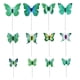 thumbnail image 1 of 12 Piezas de Decoración de Jardín de Mariposas Plástico + Herramienta de Artesanía de Jardín de Bricolaje de Metal Verde, 1 of 7