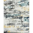 thumbnail image 2 of Contemporary 5x8 Area Rug (5'3'' x 7'3'') Abstract Blue, Gray Living Room Easy to Clean, 2 of 7