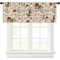 thumbnail image 6 of Coffee Vintage Kitchen Curtain Valance 54W x 18H Rod Pocket Farmhouse Rustic Cafe Retro Latte Cappuccino Mocha Arabica Window Treatment for Living Room Bedroom Bathroom, 6 of 6