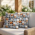 thumbnail image 3 of Pillow Covers 18x18 Set of 2, Thanksgiving Pumpkin Square Throw Pillow Covers for Couch/Sofa/Living Room, Fall Daisy Rustic Leaves Black Plaid Decorative Soft Pillowcases for Couch Throw Pillows, 3 of 9