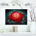 thumbnail image 1 of Fractal Fleur Rouge et Bleue - Impression sur Toile d'Art Floral, 1 of 3