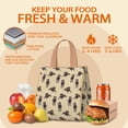 thumbnail image 5 of Cute Labrador Insulated Lunch Bag for Women & Adults,Large Portable Soft Cooler Lunch Bag,Thermal Food Storage Tote with Pearl Cotton,8.66L,8.75x5.75x9.5 Inch, 5 of 6