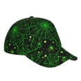 thumbnail image 3 of Fotbe Green Bright Web With Spiders Baseball Cap, Green Bright Web With Spiders Print Dad Hat,Outdoor Hat,Adjustable Sports Cap, Perfect For Activities, 3 of 9