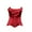 Wine, variant on absanyy Women's Satin Corset Top - Square Neck Boned Waist Cinching Strapless Bustiers, Fashion & Costume Use, Plus Size Friendly