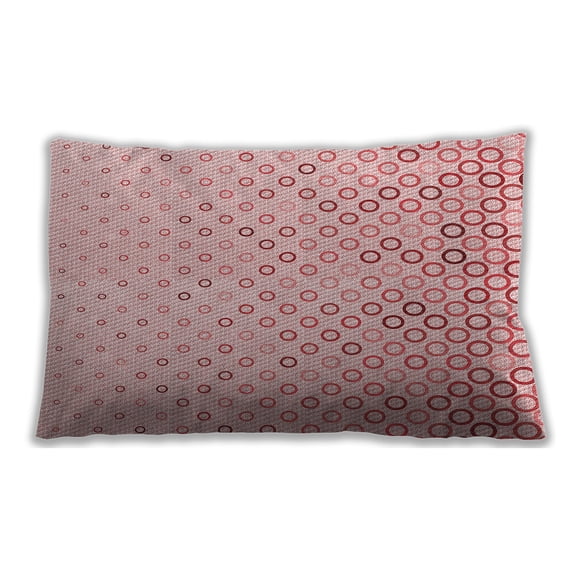Ahgly Company Patterned Indoor Rectangular Light Rose Pink Lumbar Throw Pillow, 13 inch by 19 inch